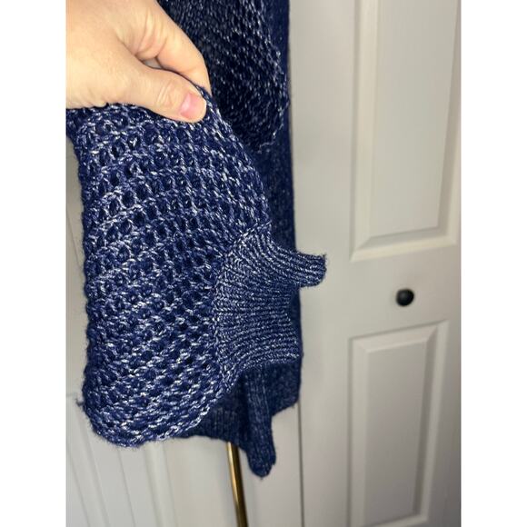 Tommy Bahama Sz XL Blue Pullover Boat Neck Shimmer Balloon Sleeve Sweater NWT - Picture 5 of 9